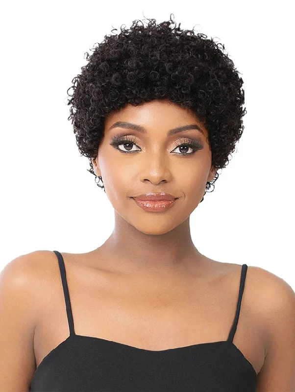 Short wig with a side - swept bang for a sophisticated and flattering styleIt's a Wig Human Hair Full Wig - HH DAVIA