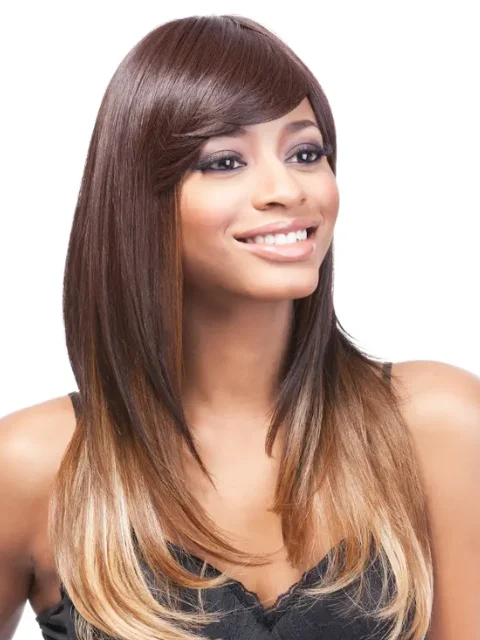 Adjustable - cap short wig for a customized and comfortable fitIts a Wig Iron Friendly Q Wig - LESLEY