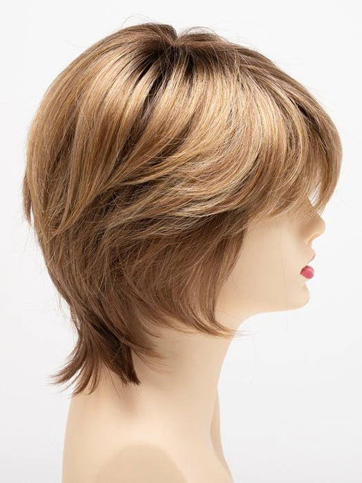 GOLDEN NUTMEG | Medium Brown roots with overall Warm Cinnamon base and Golden Blonde hightlights