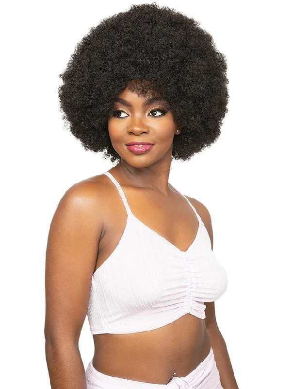 Short wig for daily office wear with a professional lookJanet Collection Natural Premium Synthetic Wig - AFRO DEON