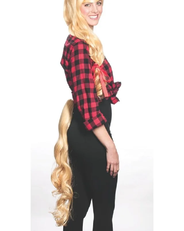 Curly ponytails with tight ringlets for a playful and feminine vibeM/Curly Fall clip in Ponytail