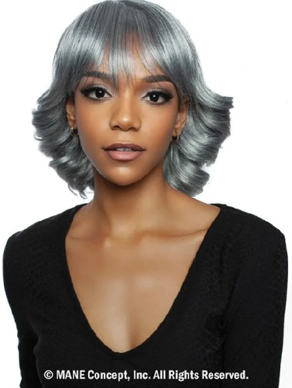 Short wig with a geometric pattern for a unique and fashion - forward designMane Concept Red Carpet Full Wig - RCP1032 DARCY