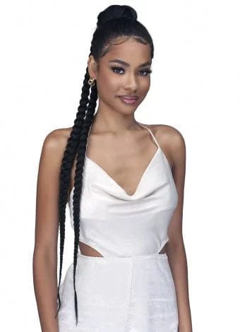 Ponytails with a middle - part for a classic and elegant styleBobbi Boss MOD061 French Braid PonyTail 40"