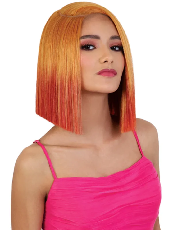 Layered short wig to add volume and dimensionMotown Tress Glam Touch Glueless HD Lace Deep Part Lace Wig - LDP-KORA