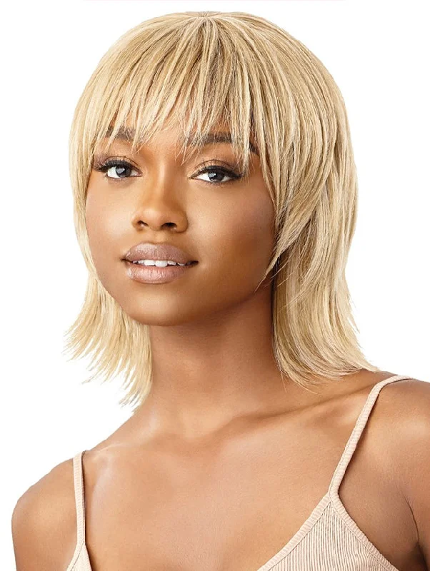 Short wig with a geometric pattern for a unique and fashion - forward designOutre Wigpop Full Wig - ANNETTE