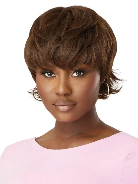 Short wig with a pre - plucked hairline for a more natural lookOutre Wigpop Premium Synthetic Full Wig - NIECY