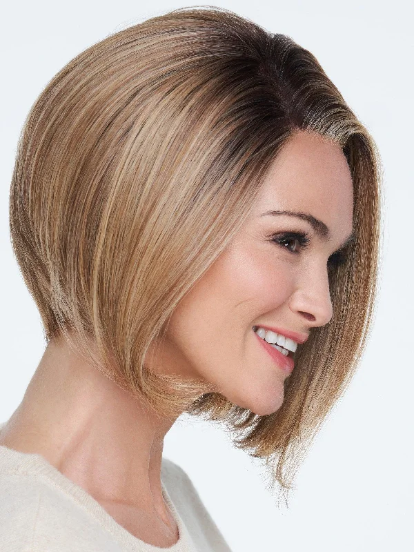 Layered short wig to add volume and dimensionOWN THE RUNWAY | RW | HF - Lace Front - Mono top