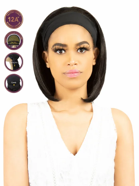 Synthetic short wig with a natural - looking shineR&B Collection 100% Unprocessed Brazilian Virgin Remy Human Hair Wig - PA-JEAN