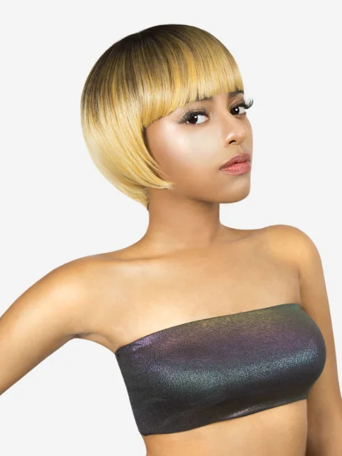 Short wig with a gradient color for a modern and stylish appearanceR&B Collection Salon Style Synthetic Full Wig - S-ECO