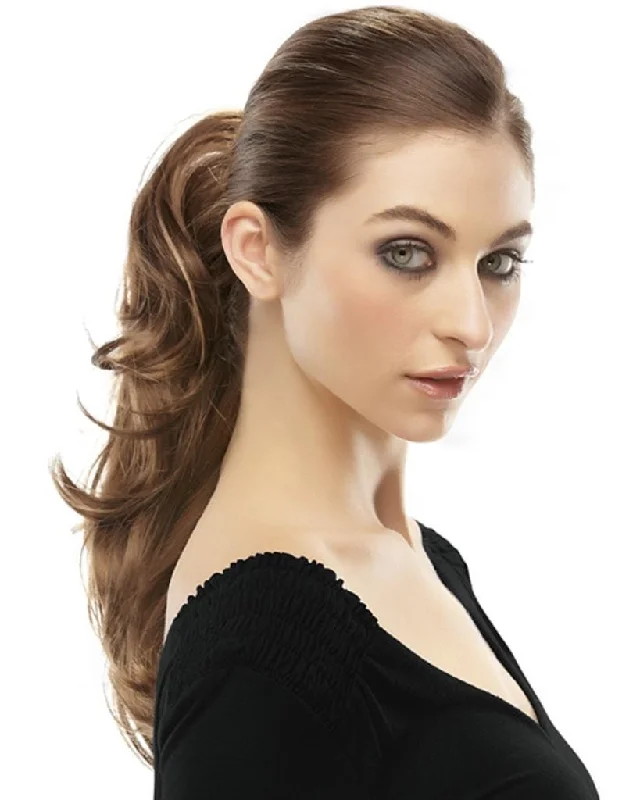 Clip - on ponytails for a quick and convenient hair changeRampage - Ponytail Long Wavy Reversible Claw Clip Attachment