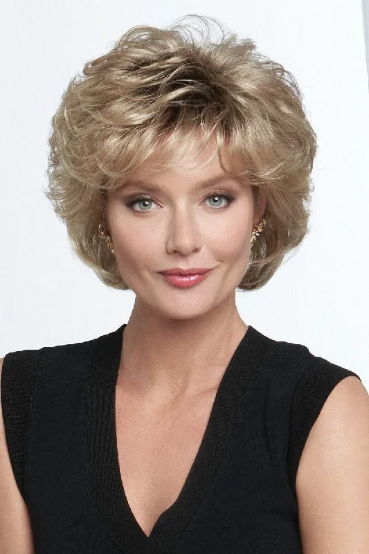 Platinum - blonde short wig for a trendy and eye - catching styleRaquel Welch Wigs - Salsa Large