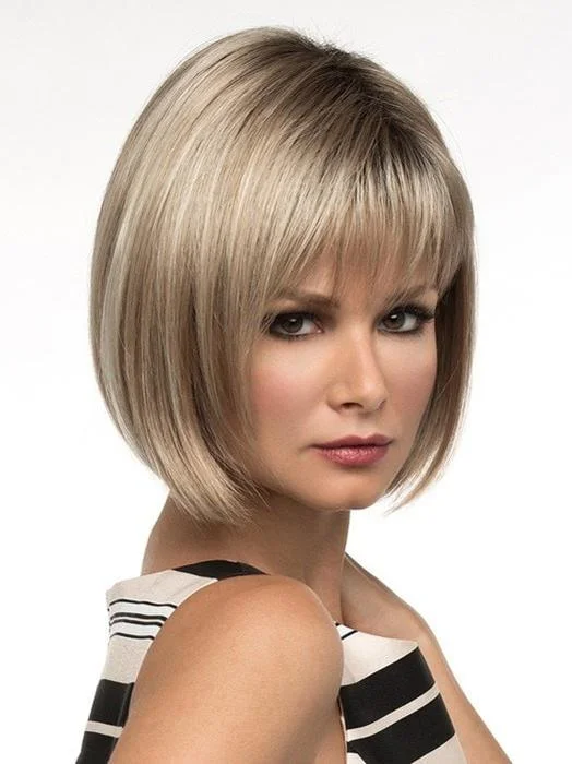 Short wig with a gradient color for a modern and stylish appearanceScarlett Wig by Envy | Synthetic Hair | Petite Cap