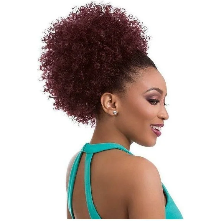 Extension ponytails with a secure elastic base for all - day comfortSensationnel Synthetic Instant Pony Drawstring Ponytail – Natural Afro 10