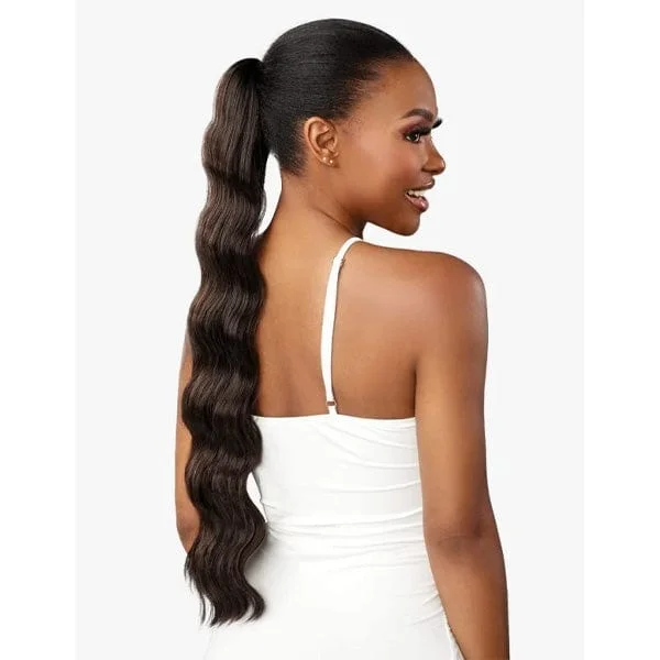 Synthetic ponytails with heat - resistant fibers for easy stylingSensationnel Synthetic Lulu Pony - RAYA