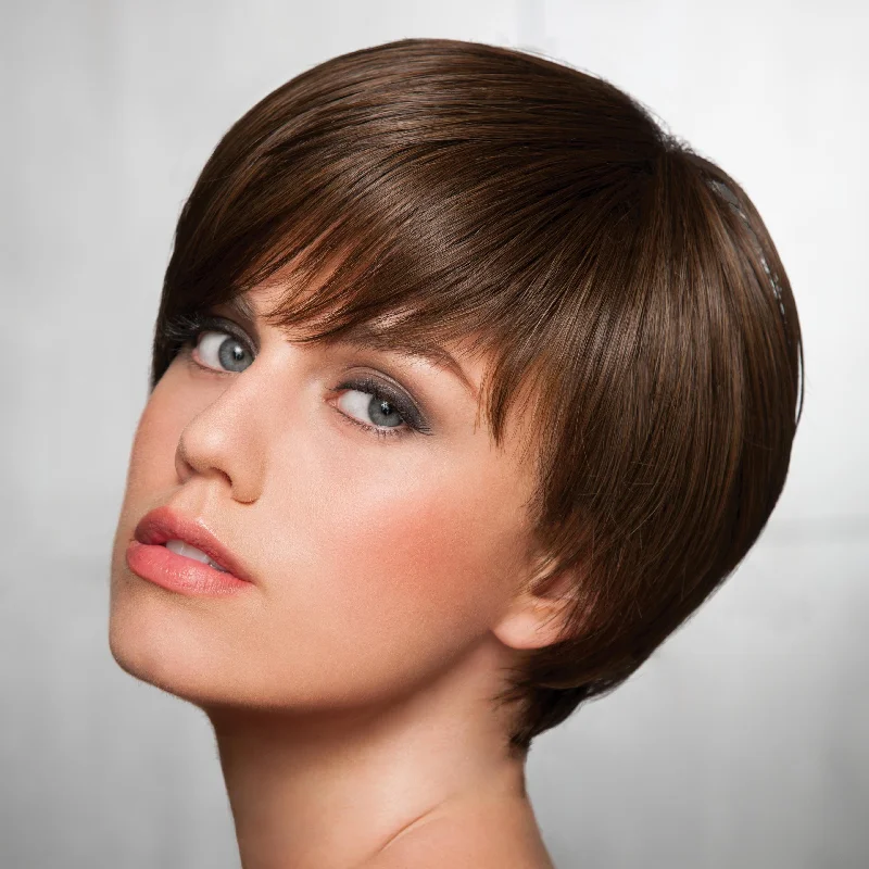 Human hair ponytails with a natural shine for a luxurious lookShort & Sleek Synthetic Wig by Hairdo