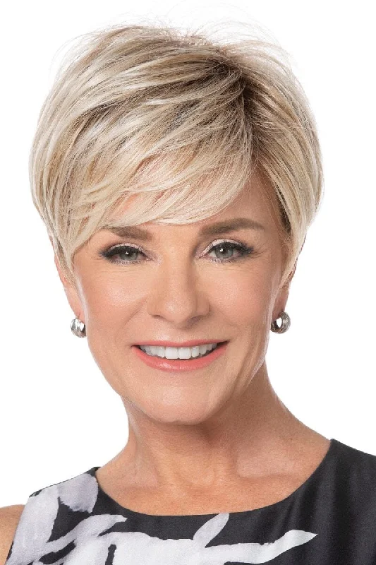 Heat - resistant short wig for easy styling with hot toolsToni Brattin Wigs - Popular Pixie HF (#326)