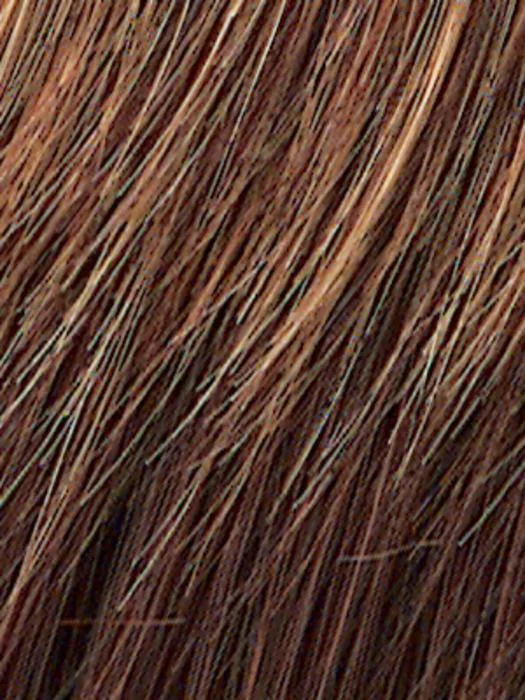 R3329S+ | Glazed Auburn | Rich Dark Reddish Brown with Pale Peach Blonde highlights