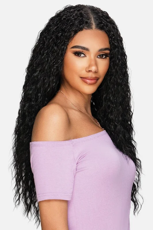 Wavy wig with a pre - bleached knot for a natural - looking scalpV-RING (Under $50)