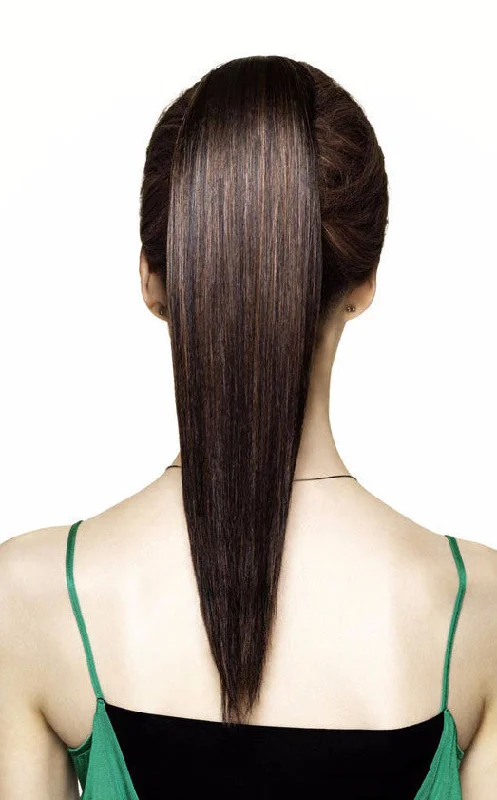 Ponytails with a natural - looking scalp for a more realistic appearanceVelvet Ponytail