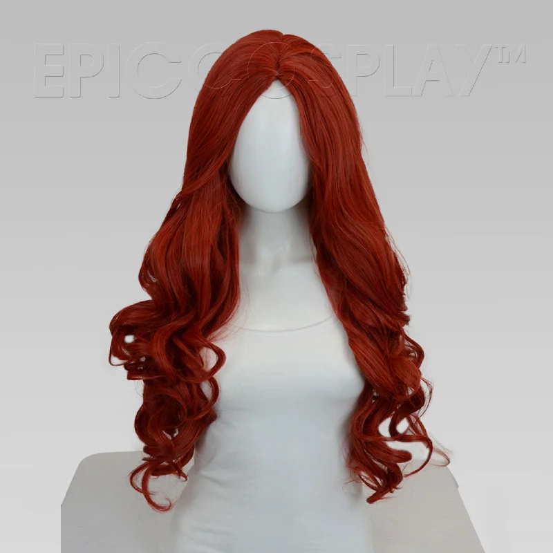 Long - length wig with a curly texture for a bold and stylish choice15R12 - Factory Sample - Daphne - Apple Red Mix Wig