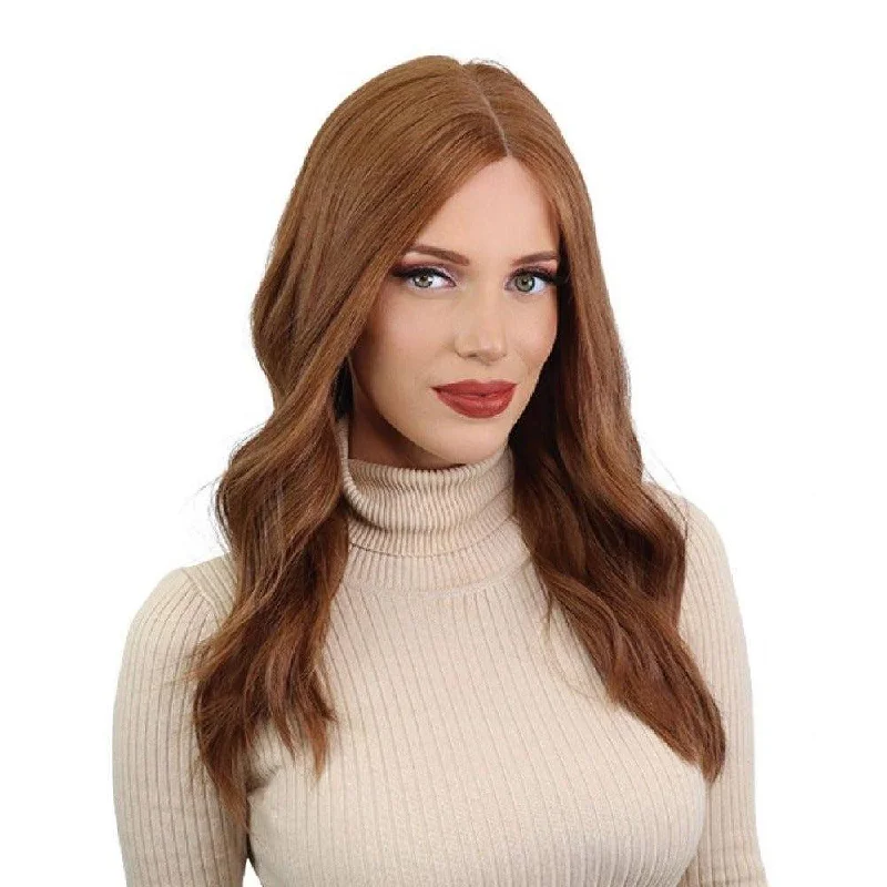 Synthetic medium - length wig with a natural - looking texture20" Divine Lace Top Wig Copper