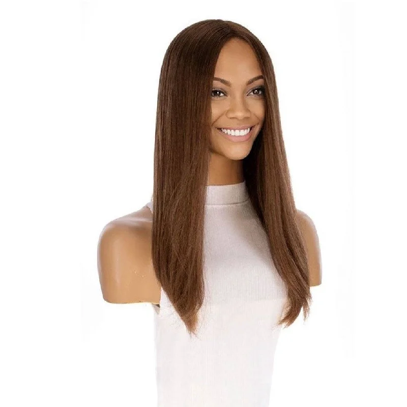 Adjustable - cap medium - length wig for a comfortable fit20" Divine Luxe Lace Top Wig #12 Warm Light Brown