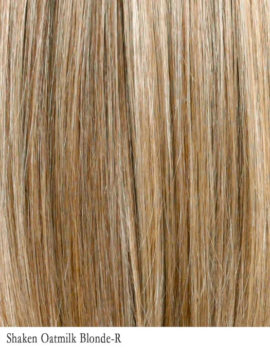 Shaken Oatmilk Blonde-R | 8/25/613+8 | Medium Brown rooted. A medium and light Brown base with cool and neutral Blondes to balance along with light blonde highlights.