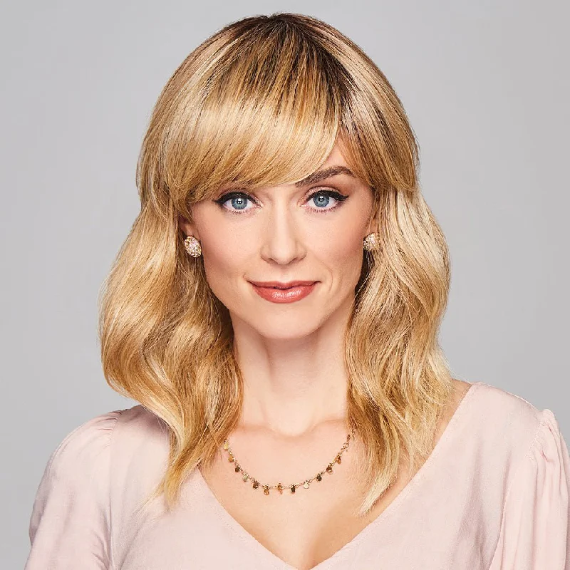 Long - length wig with a middle - part for a classic and elegant styleASPIRATION