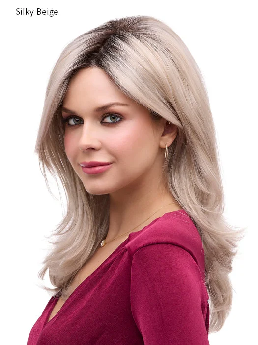 Long - length wig with a heat - resistant formula for easy styling at homeBobbi Wig by Envy | Lace Front | Mono Top | Synthetic Fiber