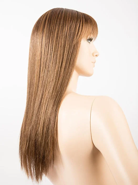 MOCCA ROOTED | Medium Brown Blended with Light Auburn & Lightest Brown & Dark Strawberry Blonde Blend with Shaded Roots