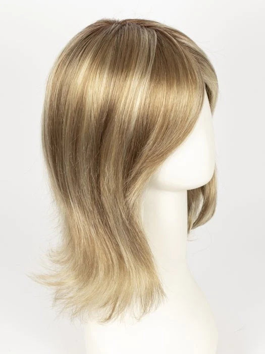 CREAMY TOFFEE R | Rooted Dark with Light Platinum Blonde and Light Honey Blonde evenly blended