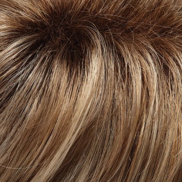 12FS8 | Shaded Praline | Lt Gold Brown, Lt Natural Gold Blonde & Pale Natural Gold-Blonde Blend, Shaded w/ Med Brown