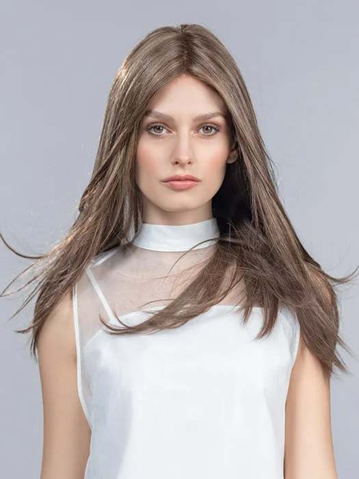 Long - length wig with a pre - bleached knot for a natural - looking scalpImpact HT Topper by Ellen Wille | Remy Human Hair Hair