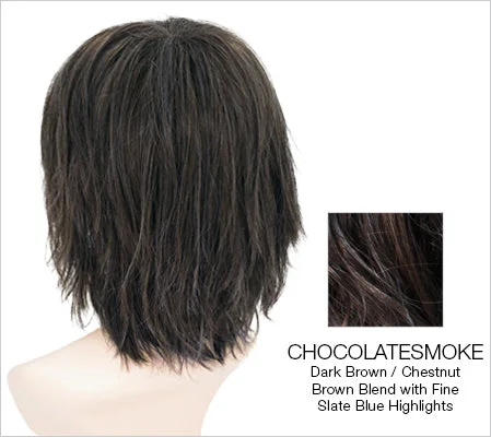 CHOCOLATE-SMOKE | Dark Brown and Chestnut Brown Blend with Fine Slate Blue Highlights