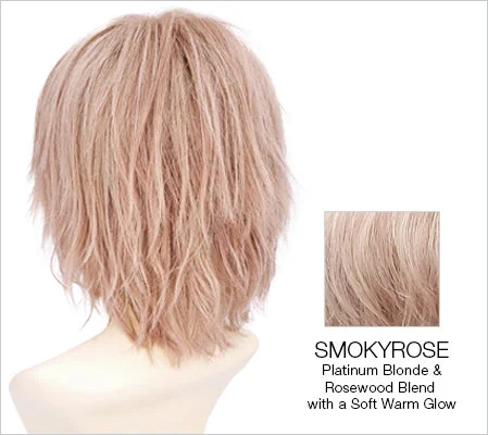 SMOKY-ROSE | Platinum Blonde and Soft Pink Blend