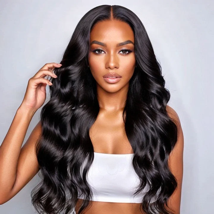 Long - length wig with a silk - base cap for a comfortable and smooth feelLinktoHair Glueless 5x5 Closure HD Lace Body Wave Wig with Secure 3D Dome Cap