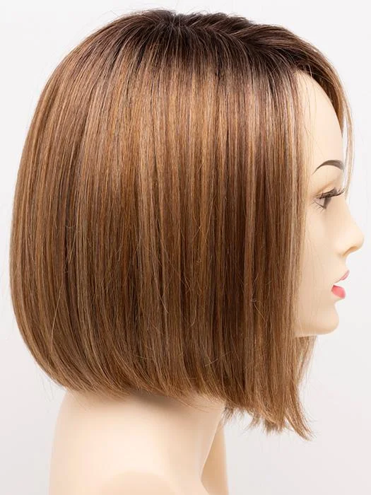 GOLDEN NUTMEG | Medium Brown roots with overall Warm Cinnamon base and Golden Blonde highlights