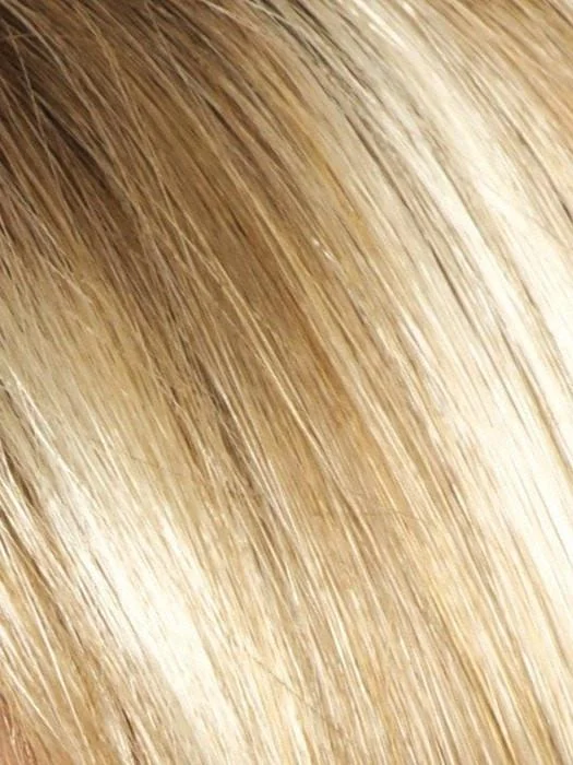 Creamy Toffee R | Rooted Dark with Light Platinum Blonde and Light Honey Blonde 50/50 blend