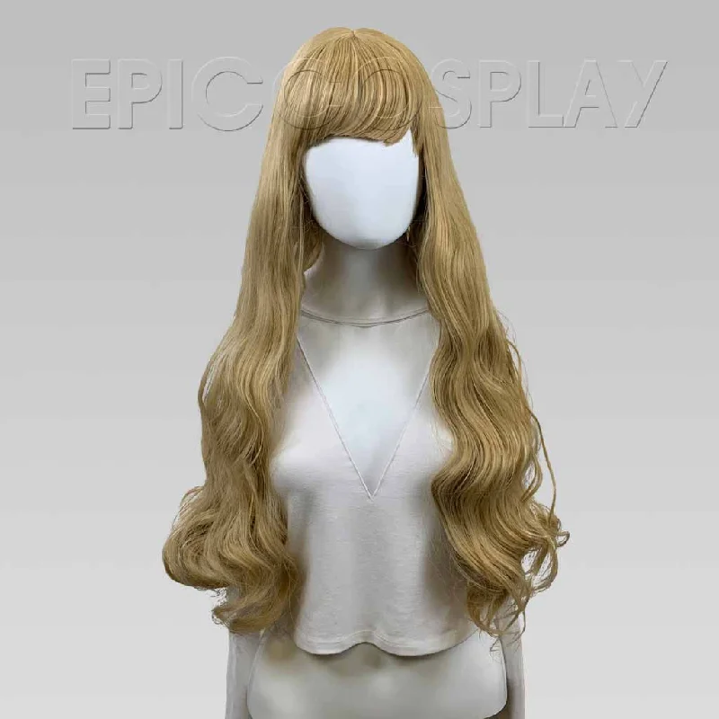 Long - length wig with a side - swept bang for a sophisticated lookNereus - Ash Blonde Wig