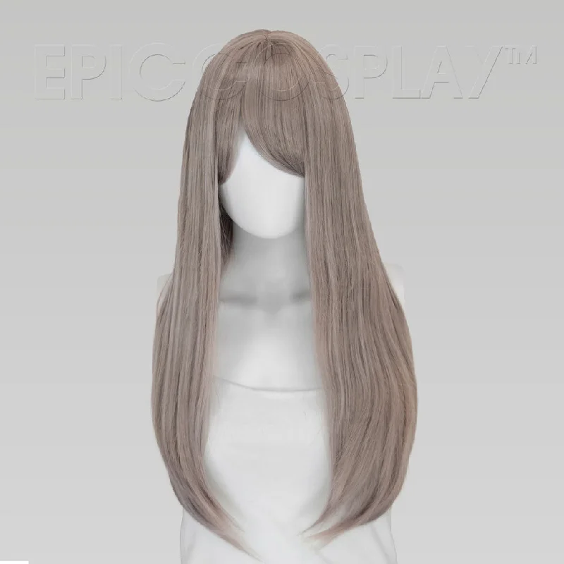 Long - length wig with a platinum - blonde color for a bold and trendy lookNyx - Hazy Grey Wig