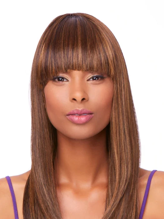 Long - length wig with a honey - blonde color for a warm and sunny appearanceSleek & Straight Wig by TressAllure  | Heat Friendly Synthetic Fiber