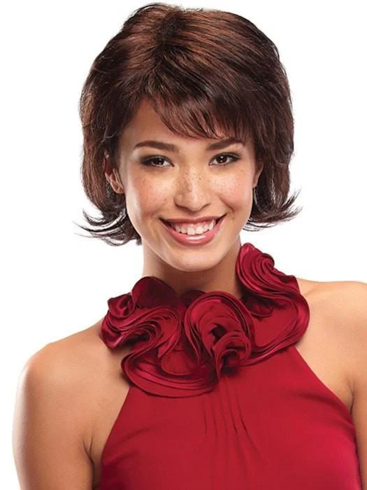 Medium - length wig with a curly texture for a bold and stylish choiceVicky by Jon Renau | CLOSEOUT