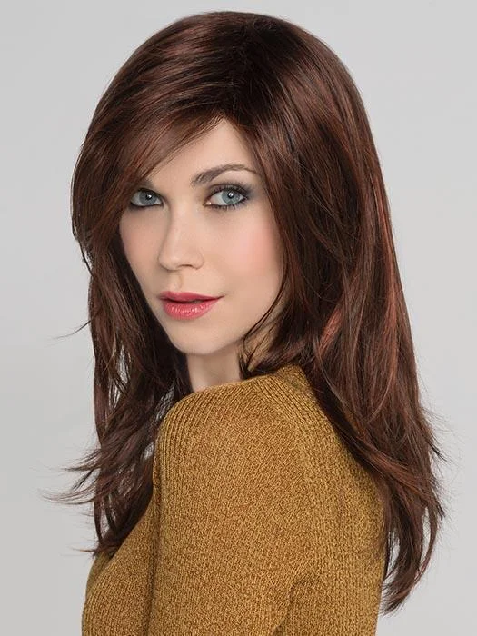 Medium - length wig with a side - swept bang for a sophisticated lookVogue | Long Synthetic Wig (Mono Crown) | CLOSEOUT